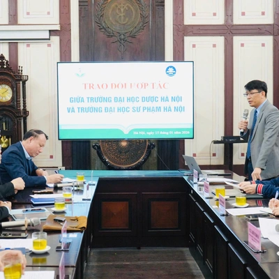 TRƯỜNG ĐẠI HỌC DƯỢC HÀ NỘI TĂNG CƯỜNG HỢP TÁC ĐÀO TẠO VỚI TRƯỜNG ĐẠI HỌC SƯ PHẠM HÀ NỘI